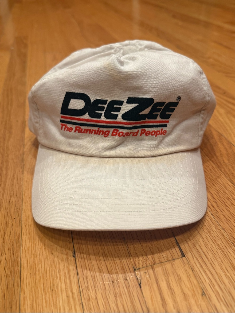 DeeZee The Running Board People White Logo Hat